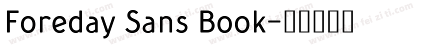 Foreday Sans Book字体转换